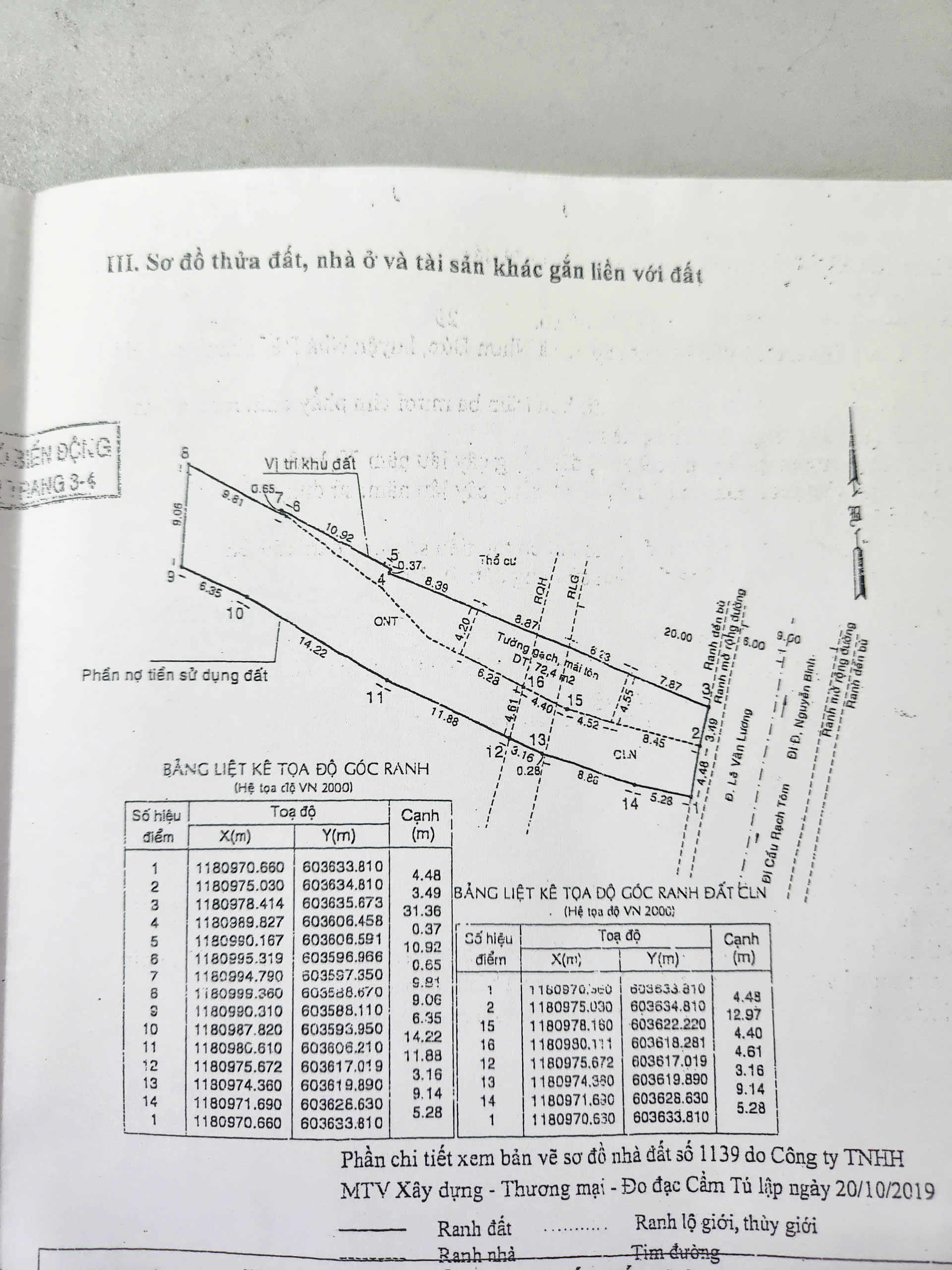 CHÍNH CHỦ BÁN ĐẤT MẶT TIỀN ĐƯỜNG LÊ VĂN LƯƠNG, XÃ NHƠN ĐỨC, HUYỆN NHÀ BÈ, GIÁ LÀ 21.5 TỶ - Ảnh chính