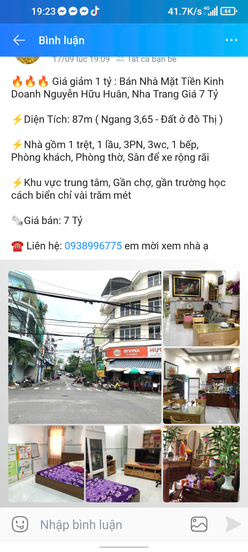 Nhà mặt tiền đường Thành Hồ - Diên Phước - Giá 4 Triệu/m2 có 200 thổ cư - Diên Khánh, Khánh Hòa - Ảnh 2