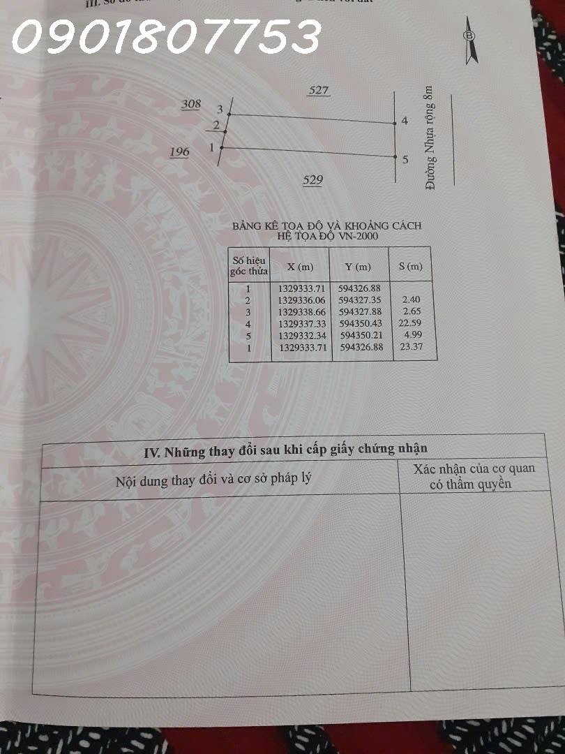 Bán 114,8M2 đất phân lô tại Thôn Vĩnh Thái, Xã Cam Hiệp Nam, Huyện Cam Lâm, Sổ Đỏ Chính CC - Ảnh 1