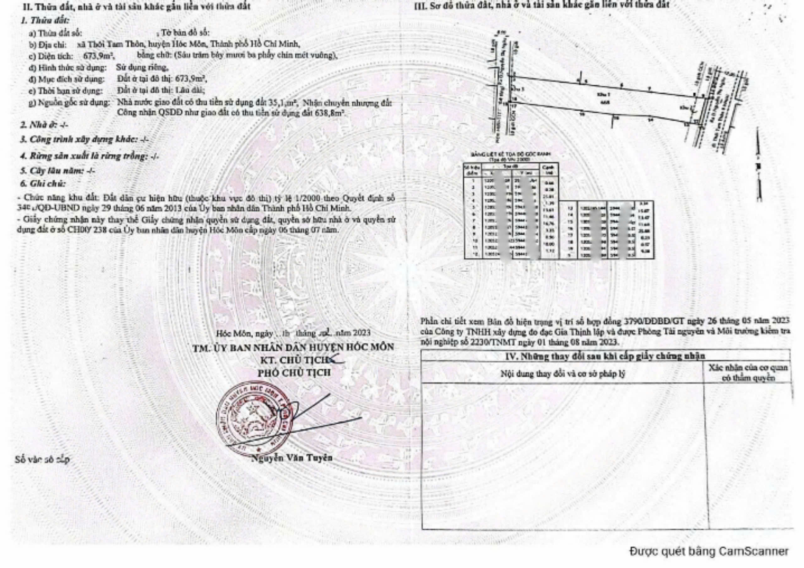 Bán đất Ful thổ cư 2 mặt tiền Thới Tam Thôn 9, Hóc Môn, 673m2, ngang 9,5m. - Ảnh 4