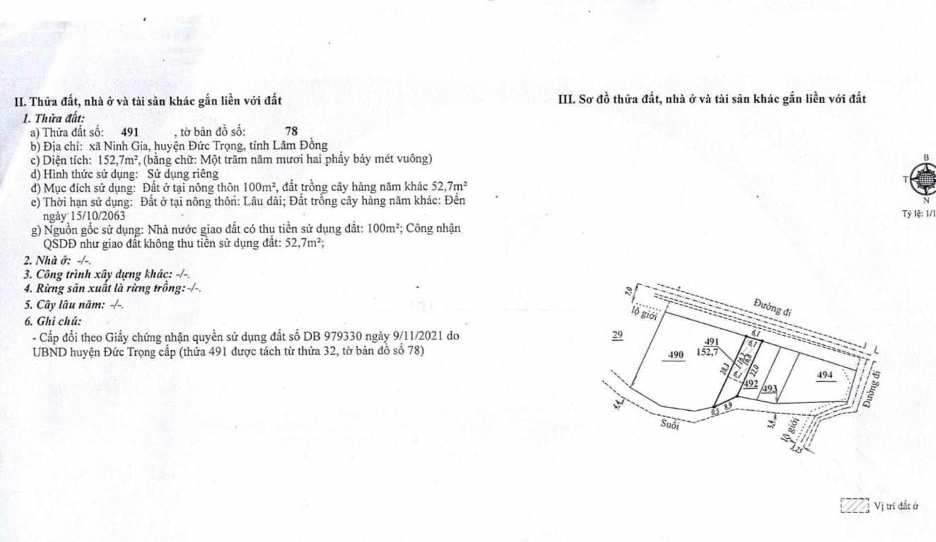 CHÍNH CHỦ BÁN ĐẤT THỔ CƯ GIÁ RẺ NGAY QL20-NINH GIA - Ảnh 2