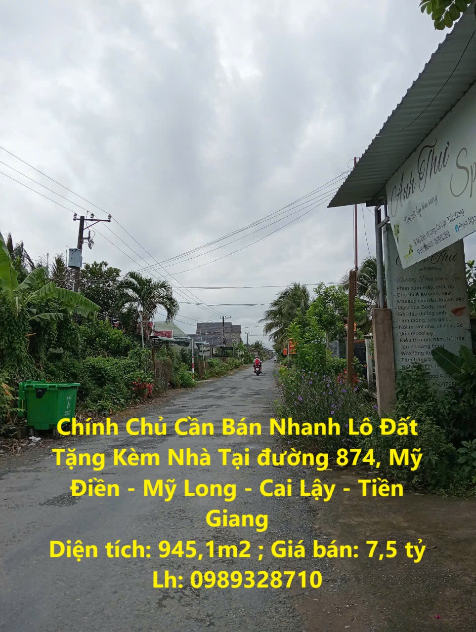 Chính Chủ Cần Bán Nhanh Lô Đất Tặng Kèm Nhà Tại đường 874, Mỹ Điền - Mỹ Long - Cai Lậy - Tiền Giang - Ảnh chính