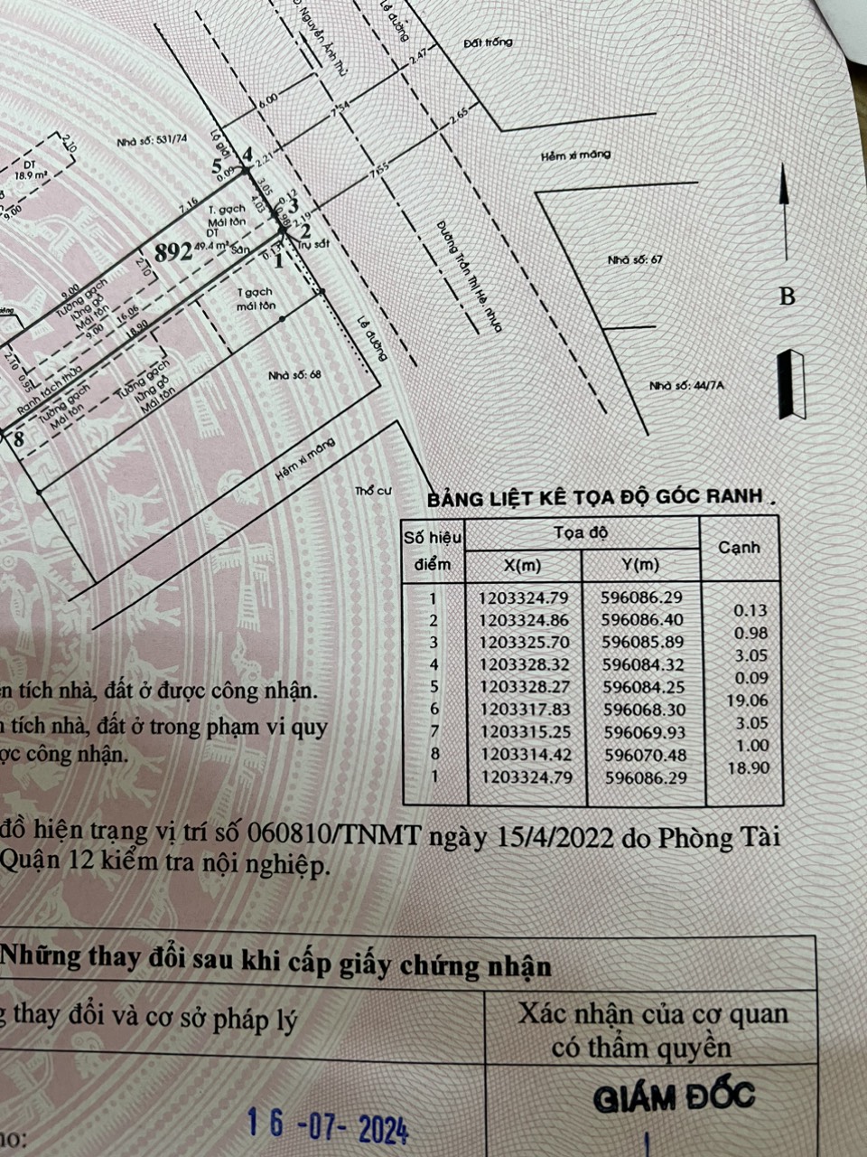 MẶT TIỀN (4X23) NHÀ C4 + 5PT TRẦN THỊ HÈ, P. HIỆP THÀNH, Q12 GIÁ 5.XT - Ảnh 3