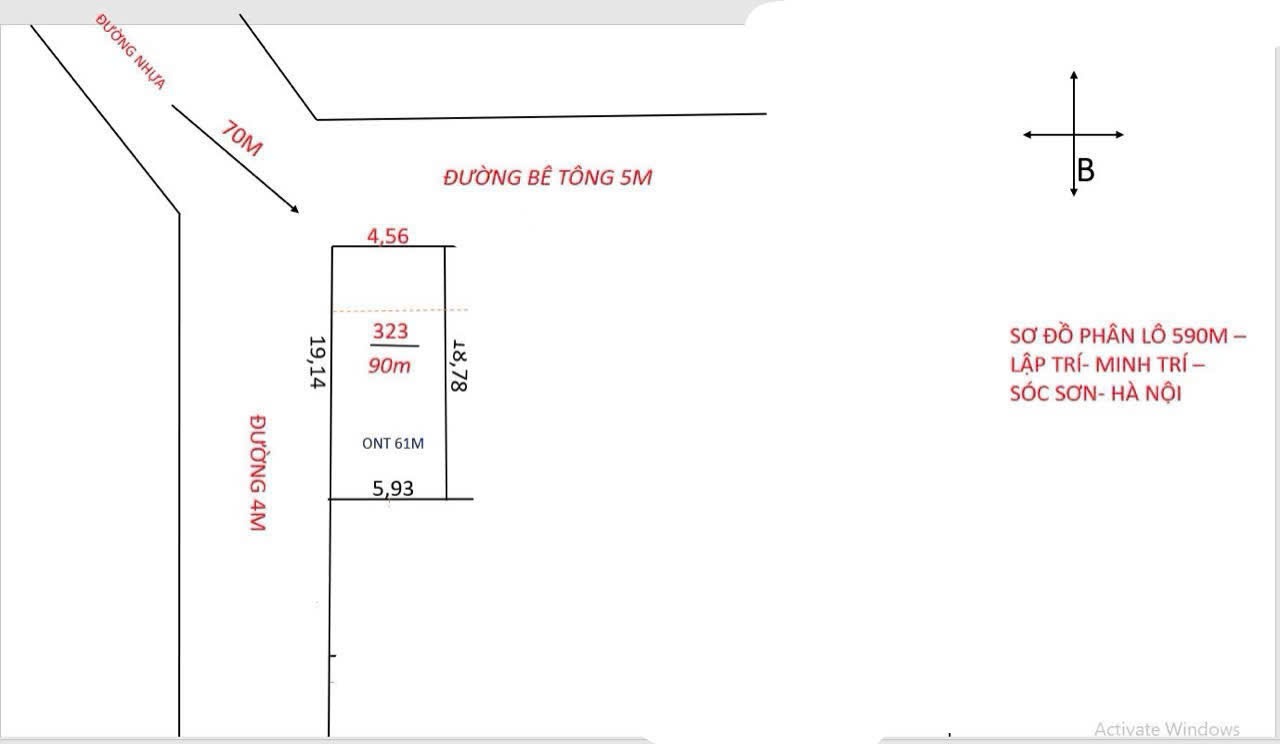 Hot! Tìm đâu ra lô đất đẹp như thế này bh, dt 90m Lập Trí, Minh Trí, Sóc Sơn - Ảnh 3