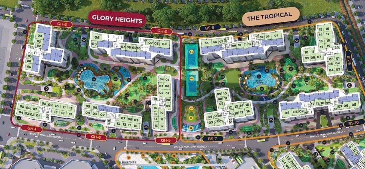 🔥Căn hộ Vinhomes Glory Heights cạnh Vincom Mega Mall GIÁ CỰC TỐT, Trả trước 10% (350tr) nhận nhà - Ảnh chính