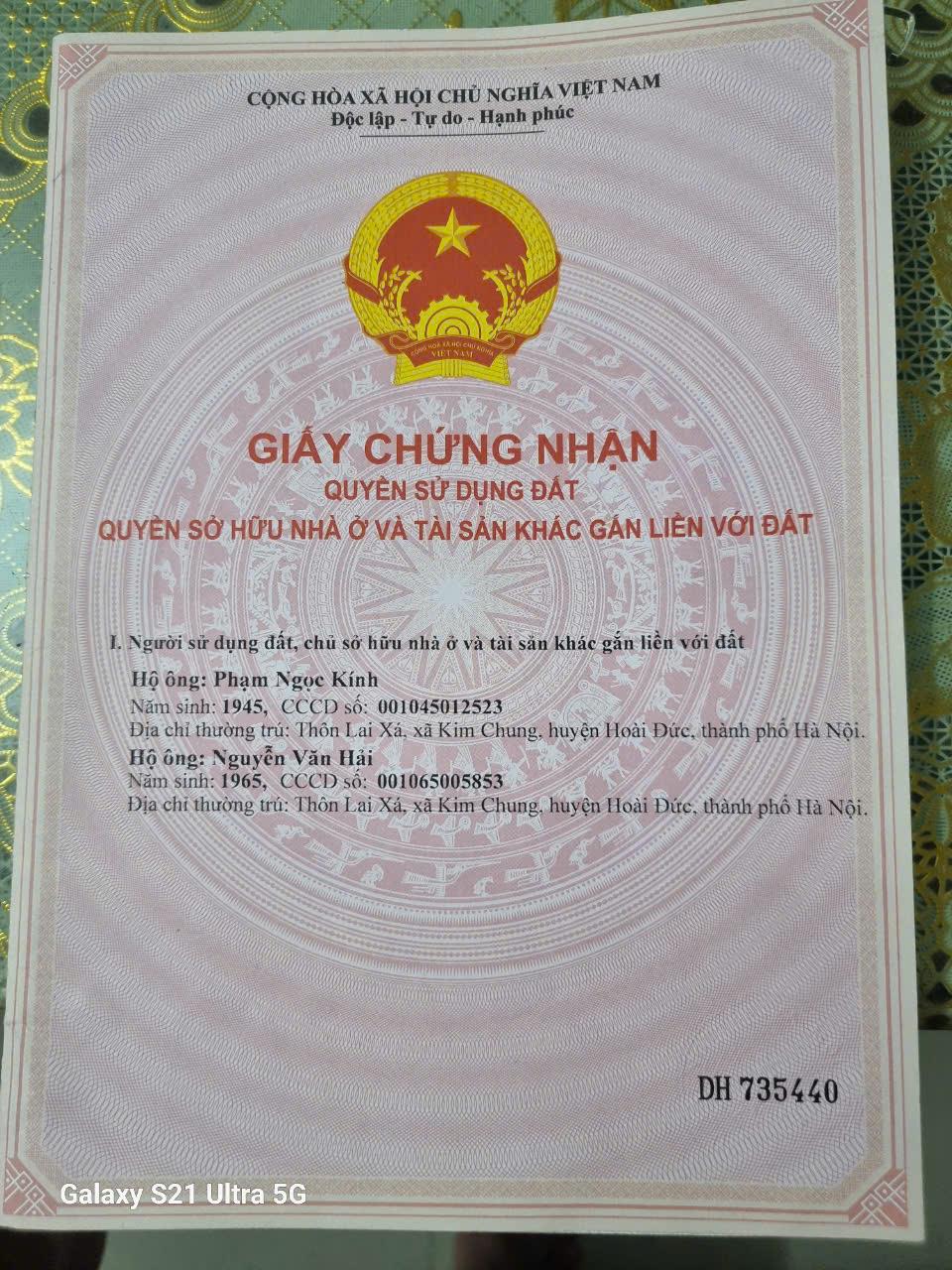 Chính Chủ Cần Bán Đất Dịch Vụ Thăng Long 9, Lai Xá, Kim Chung, Hoài Đức, Hà Nội - Ảnh 1