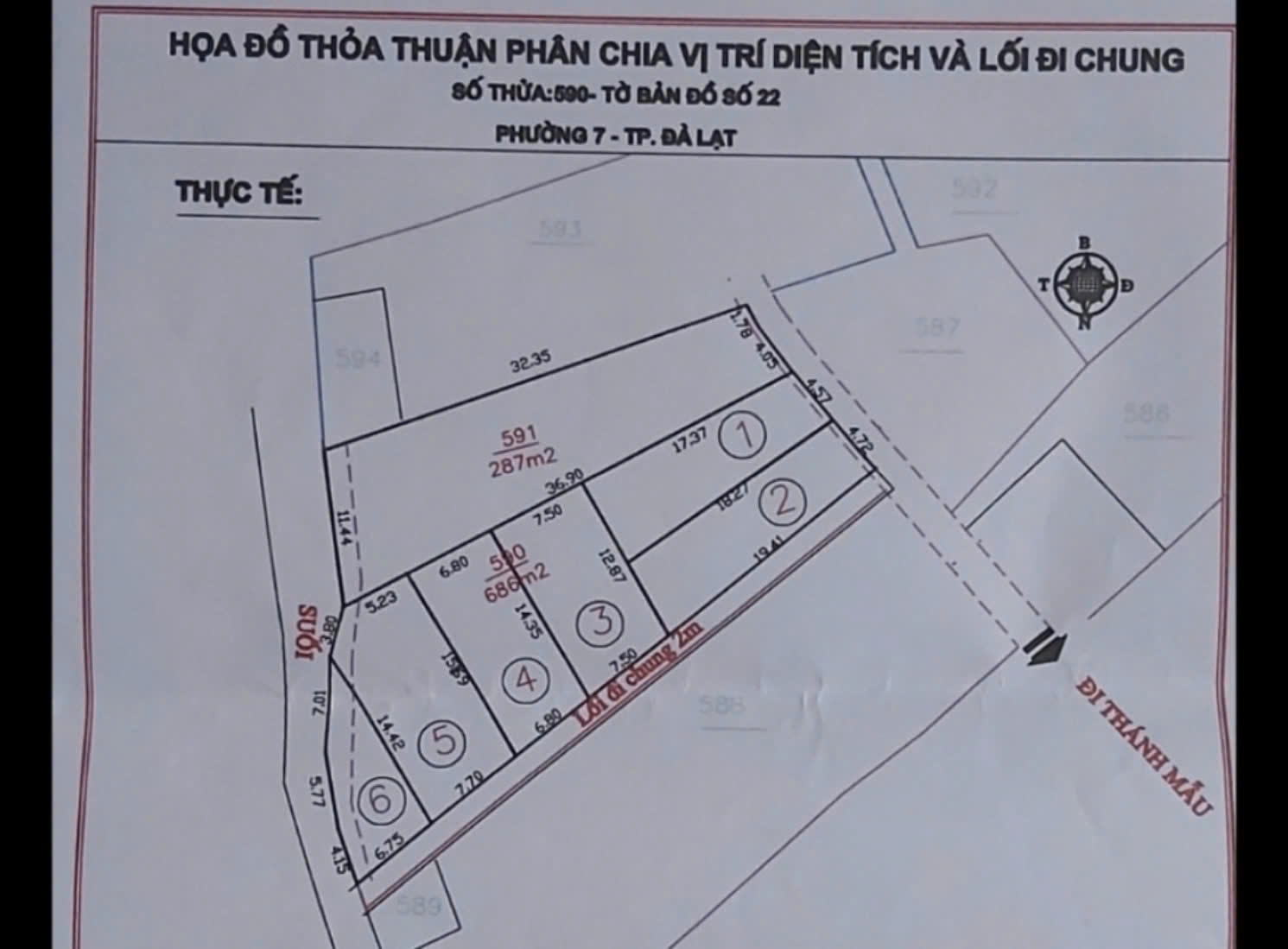 SỞ HỮU NGAY LÔ ĐẤT 2 MẶT TIỀN – GIÁ TỐT – CHÍNH CHỦ CẦN BÁN Đất Thánh Mẫu, Đà Lạt - Ảnh 1