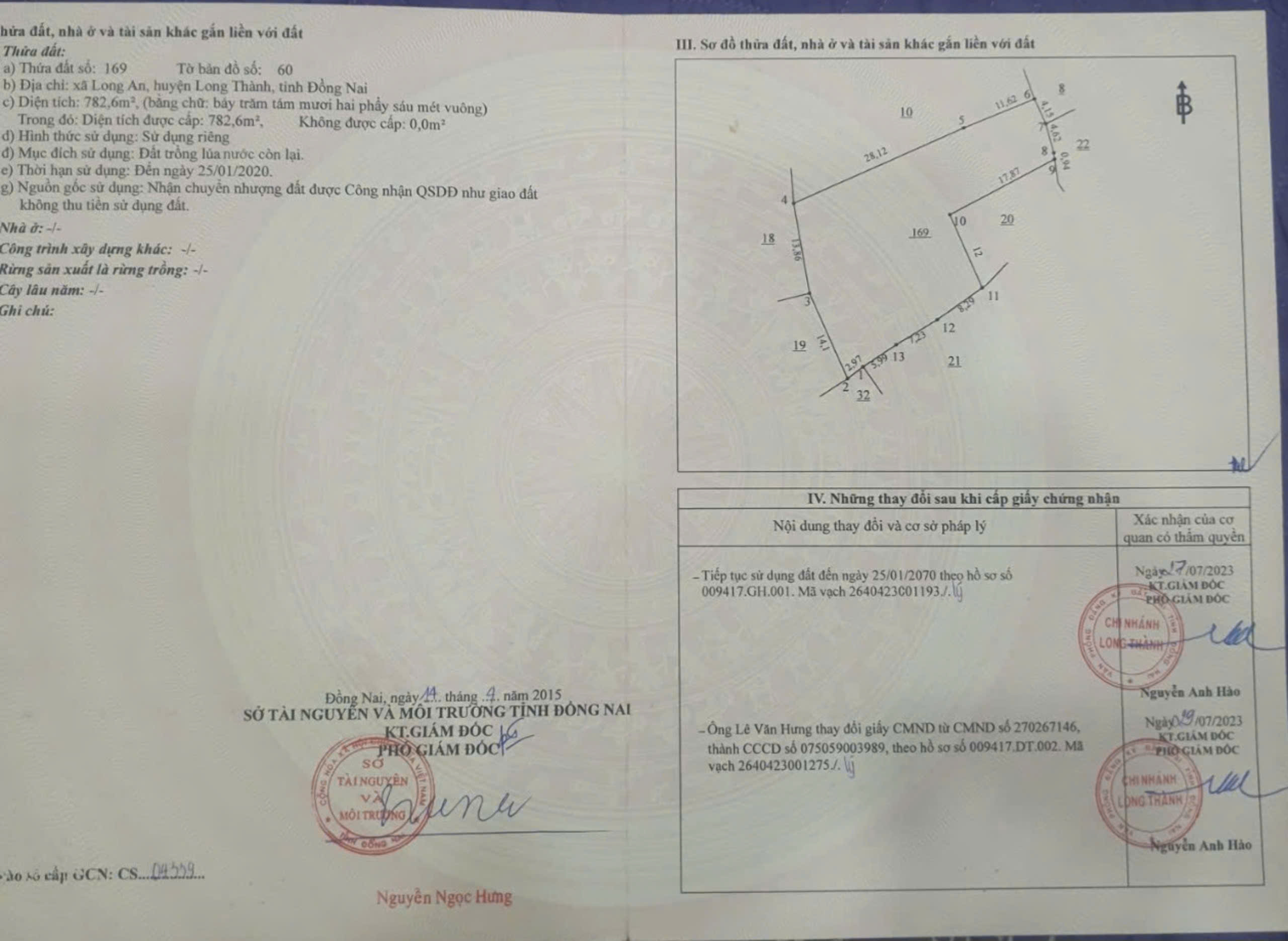 Bán 2.318m2, Giá 1,7tr/m2 tại Xã Long An, Huyện Long Thành, Tỉnh Đồng Nai. - Ảnh 4