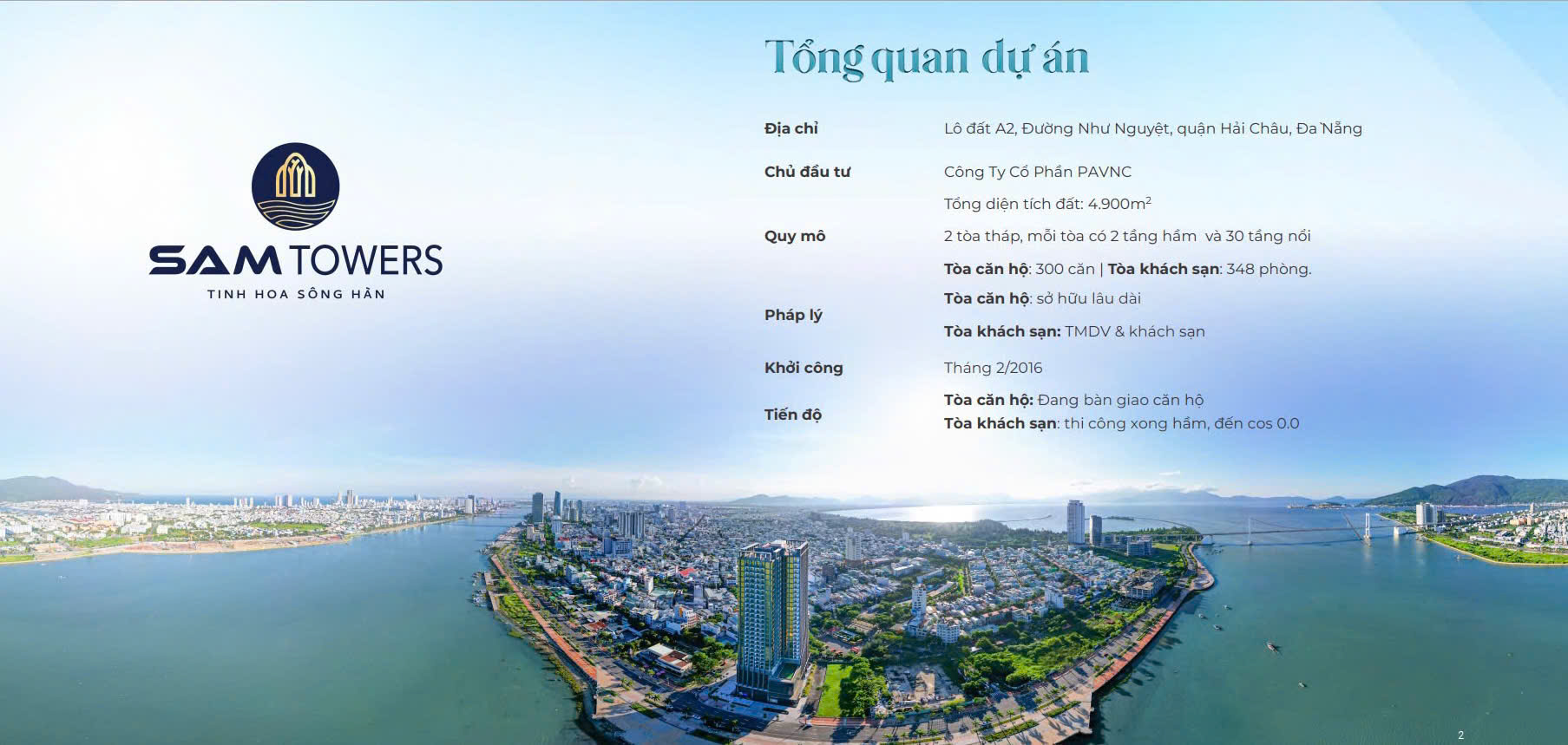 SAM Towers - Toà tháp vàng kim đắt giá, toả sáng rực rỡ giữa tâm mạch Đà thành - Ảnh chính