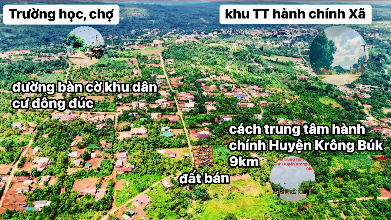 Đất thổ cư mà giá siêu rẻ Cư Pong- Krong Buk- Đắk Lắk đường bê tông quy hoạch 16m cách các tiện ích - Ảnh 2