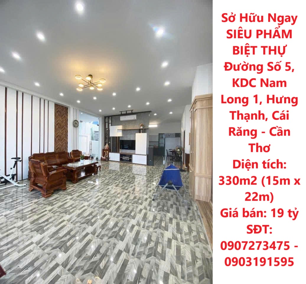 Sở Hữu Ngay SIÊU PHẨM BIỆT THỰ Đường Số 5, KDC Nam Long 1, Hưng Thạnh, Cái Răng - Cần Thơ - Ảnh chính