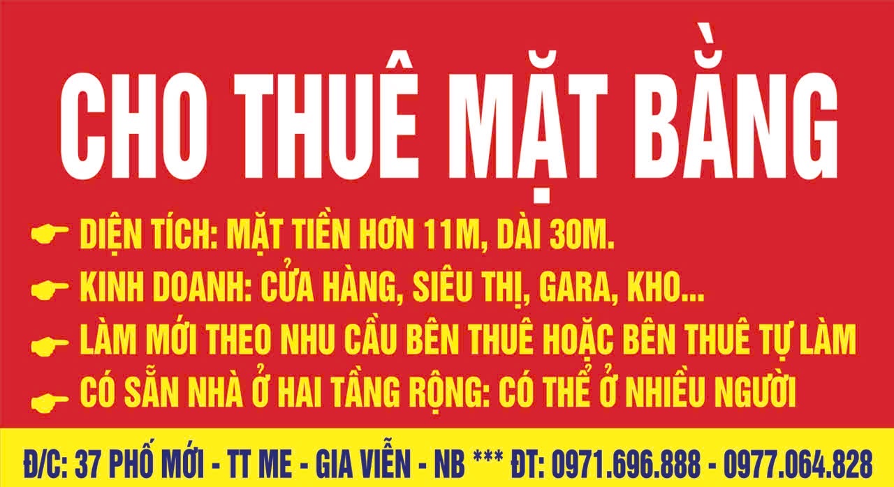 CHO THUÊ NHÀ Ở MẶT TIỀN KINH DOANH 330 m2 7 TRIỆU TẠI TRUNG TÂM PHỐ MỚI, THỊ TRẤN ME, GIA VIỄN, - Ảnh 3