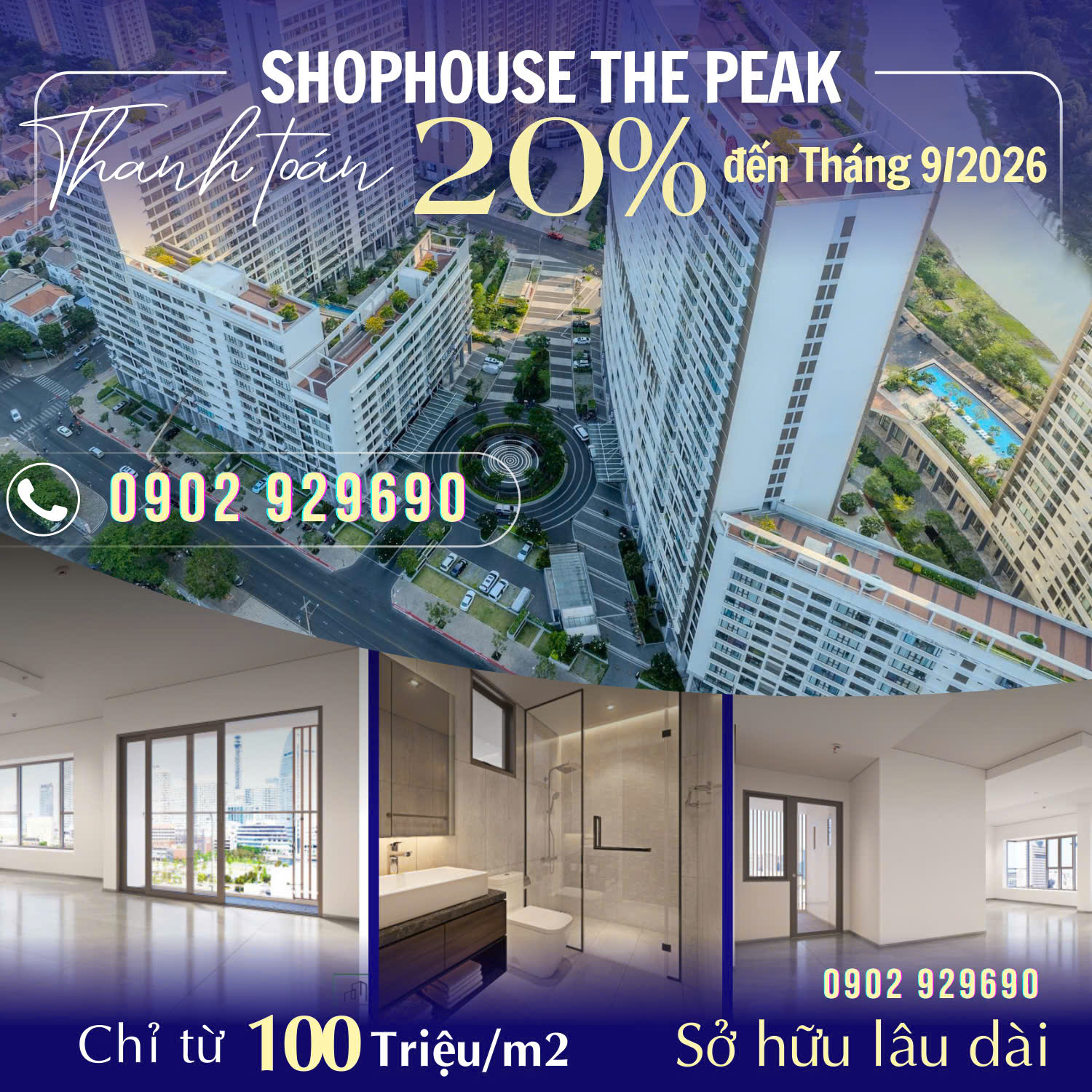 The Peak Midtown tầng 2 và 3 - Giá Shophouse bằng giá căn hộ. Thanh toán 20% đến tháng 9/2026 - Ảnh chính