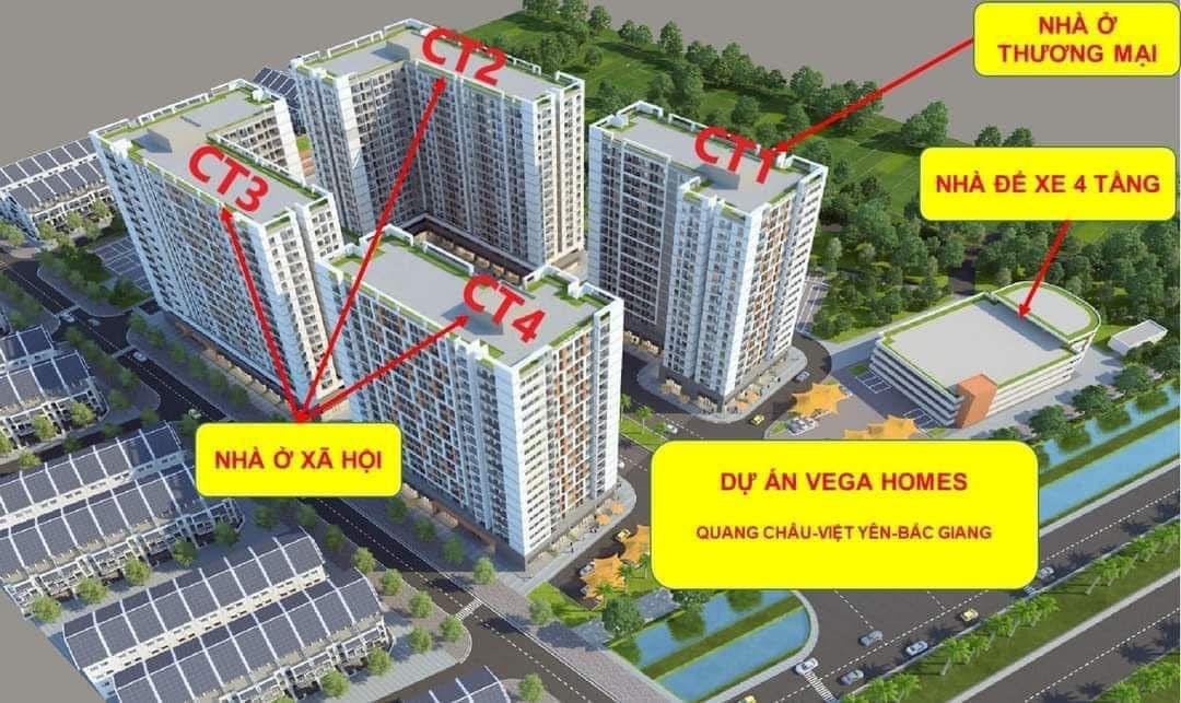 nhà xã hội căn hộ tại chung cư Ever green,Việt Yên, bắc giang đối diện kcn Quang Châu,<br>Huyện Việt - Ảnh chính