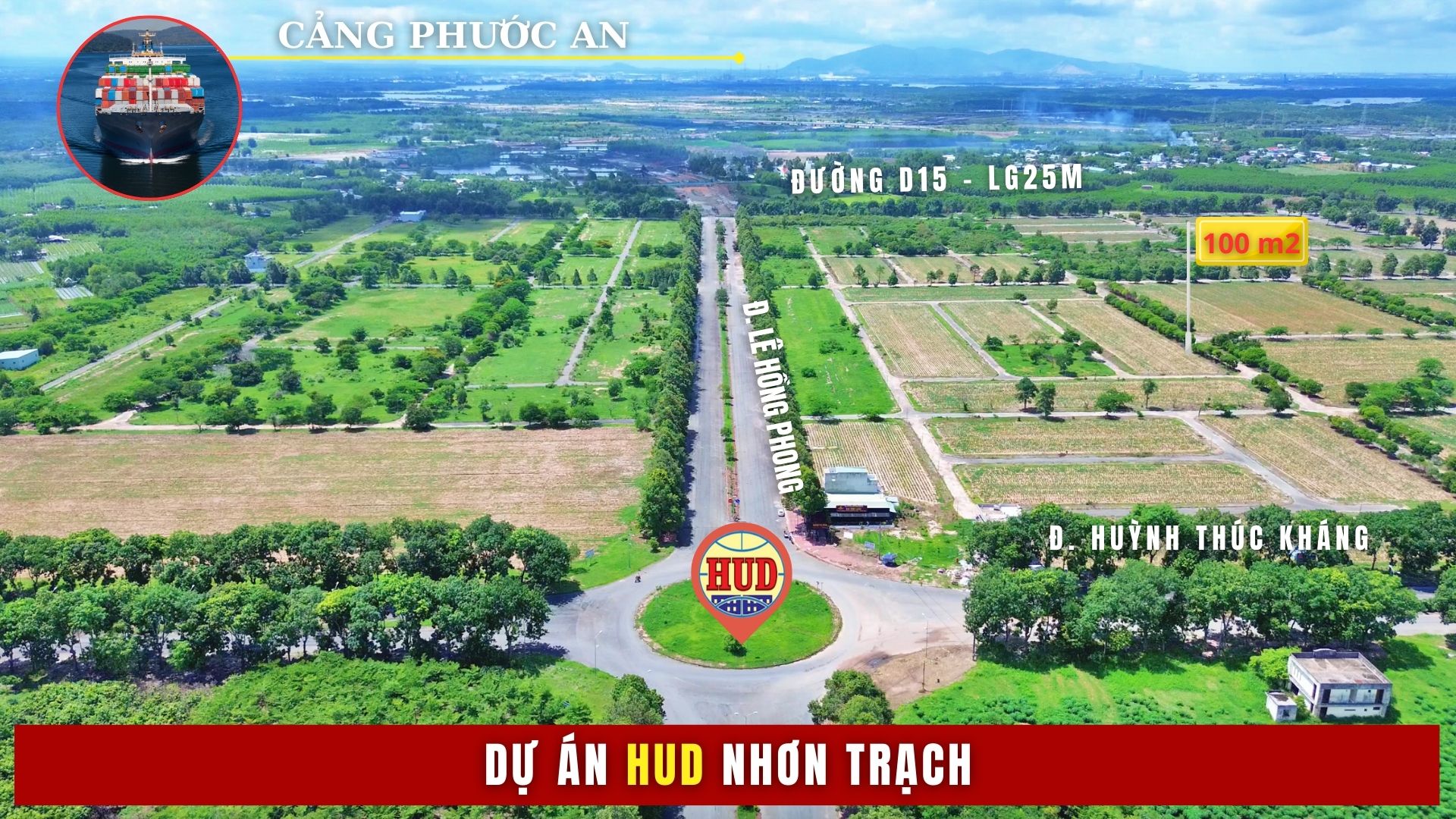 Cần bán nền Hud Nhơn Trạch DT100m2 Mặt tiền đường 20m Giá Tốt - Ảnh 2