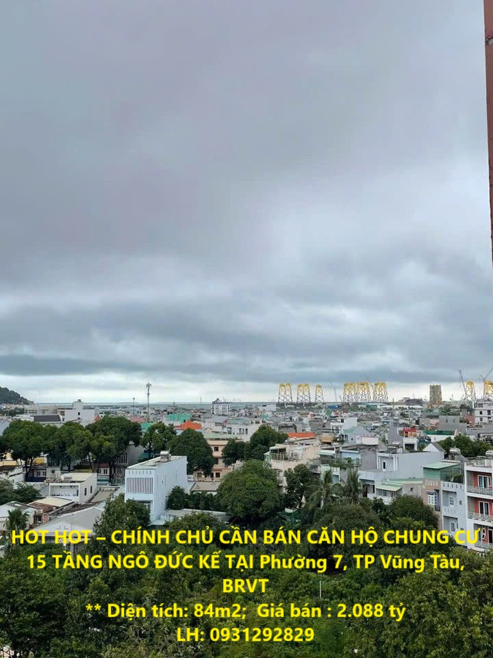 HOT HOT – CHÍNH CHỦ CẦN BÁN CĂN HỘ CHUNG CƯ 15 TẦNG NGÔ ĐỨC KẾ TẠI Phường 7, TP Vũng Tàu, BRVT - Ảnh chính