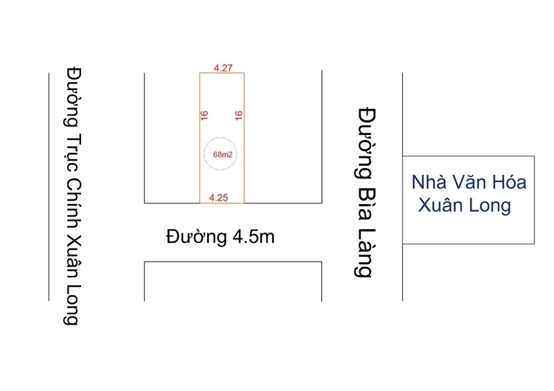 Bán 68m tại Xuân Long  - Tân Dân - Sóc Sơn. Đường trước đất 4.5m, Ngõ thông. Giá đầu tư - Ảnh 3