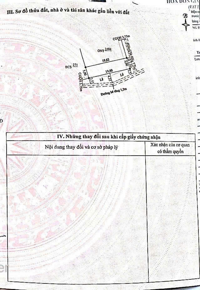 LÔ ĐẤT VUÔNG VỨC NGAY TRẠM THU PHÍ PHONG THỬ SẴN SỔ - Ảnh 1