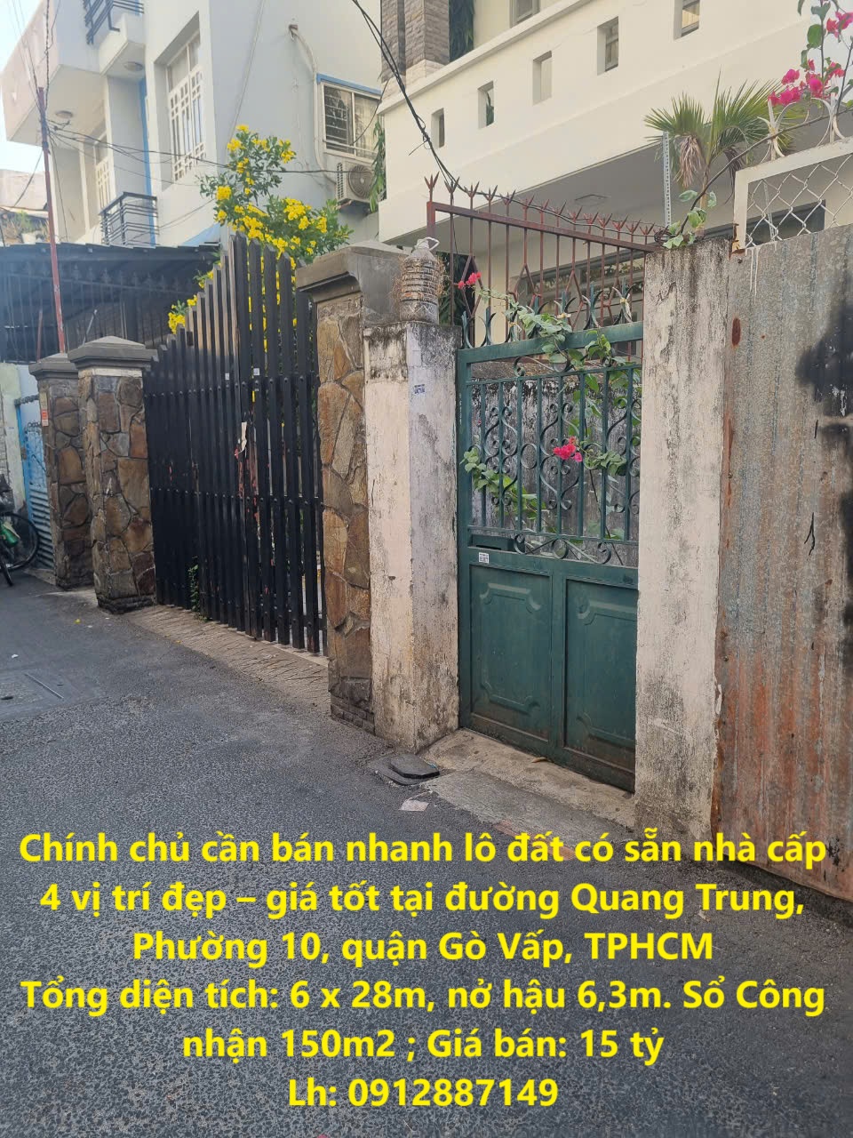 Chính chủ cần bán nhanh lô đất có sẵn nhà cấp 4 vị trí đẹp – giá tốt tại quận Gò Vấp, TPHCM - Ảnh chính