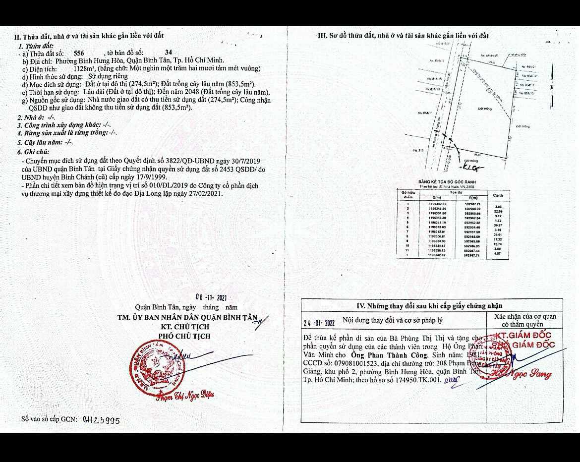 BÁN NHÀ LÊ TRỌNG TẤN, P. BÌNH HƯNG HOÀ, BÌNH TÂN, (45x26)M - Ảnh 2