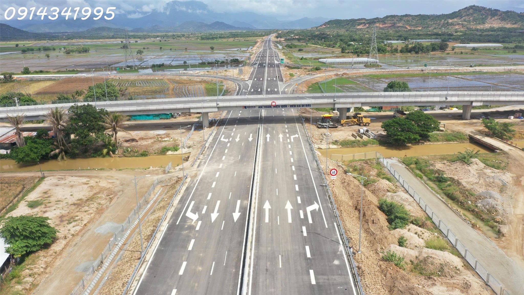 Nút giao cao tốc Cam Lâm Vĩnh Hảo. Mặt QL27A, 20x50m sân bay Thành Sơn 5km, QL1 6km - Ảnh chính