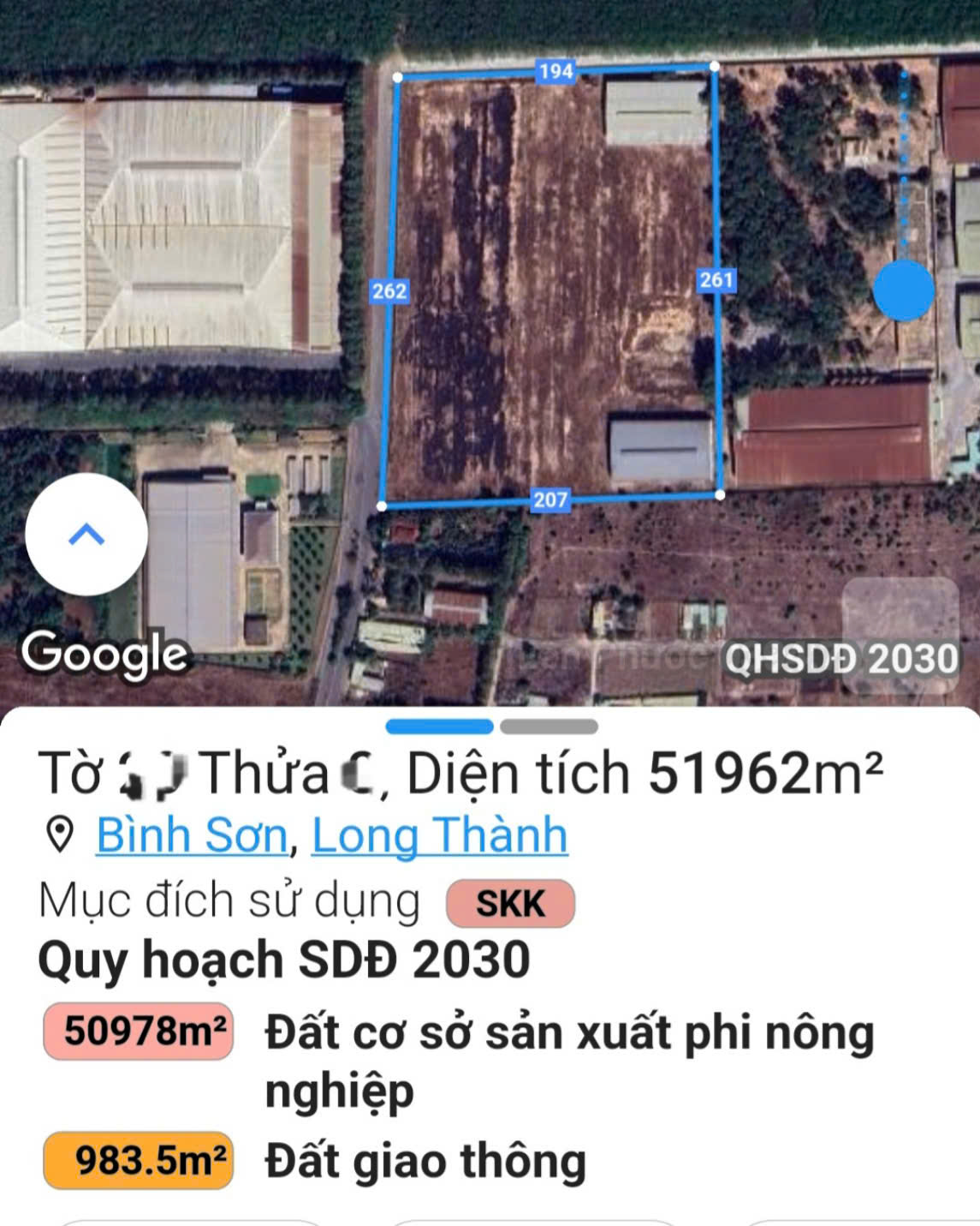 Chuyển nhượng lô đất và xưởng 5.2ha ( 52.000m2) trong KCN tại Long Thành, Đồng Nai - Ảnh chính