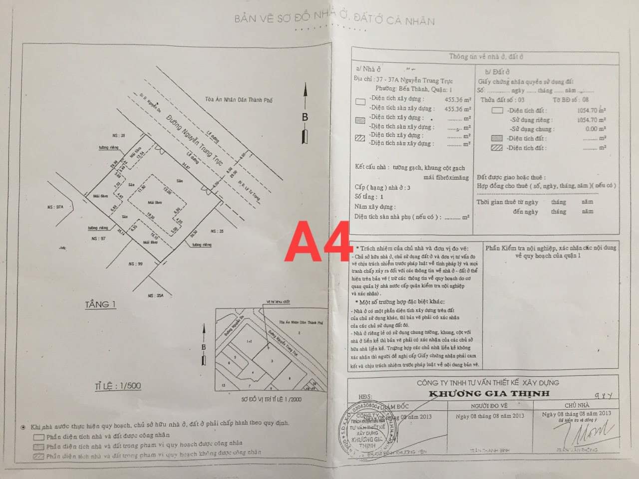 Nhà bán hợp tác ĐT Dự án 37 Nguyễn Trung Trực, P.Bến Thành, Q.1 - Ảnh 2