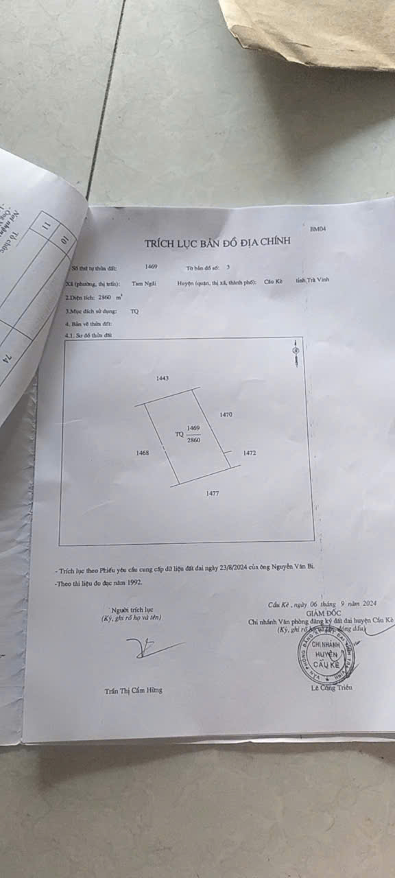 Bán 510m2 Đất CLN Chính Chủ Vị Trí Đẹp Tại Xã Tam Ngãi, Huyện Cầu Kè, Trà Vinh - Ảnh 4