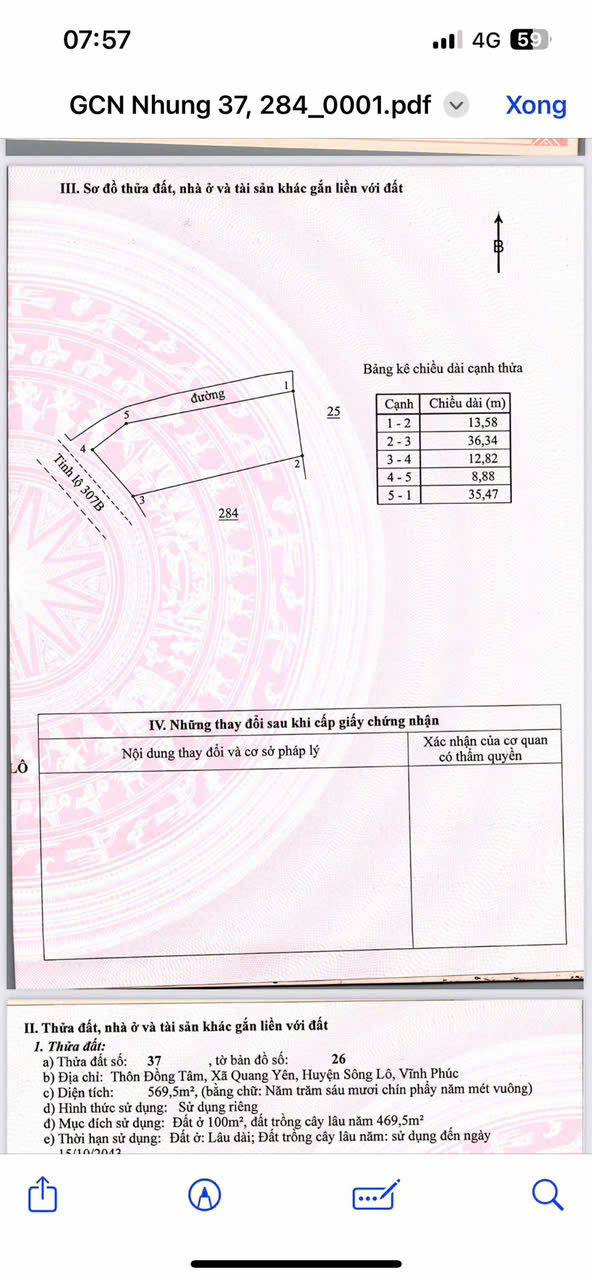 Chính chủ cần bán Nhanh 2 Lô Đất Tại Đường Tỉnh 30- Thôn Đồng Tâm - Xã Quang Yên - Huyện Sông Lô - - Ảnh 3