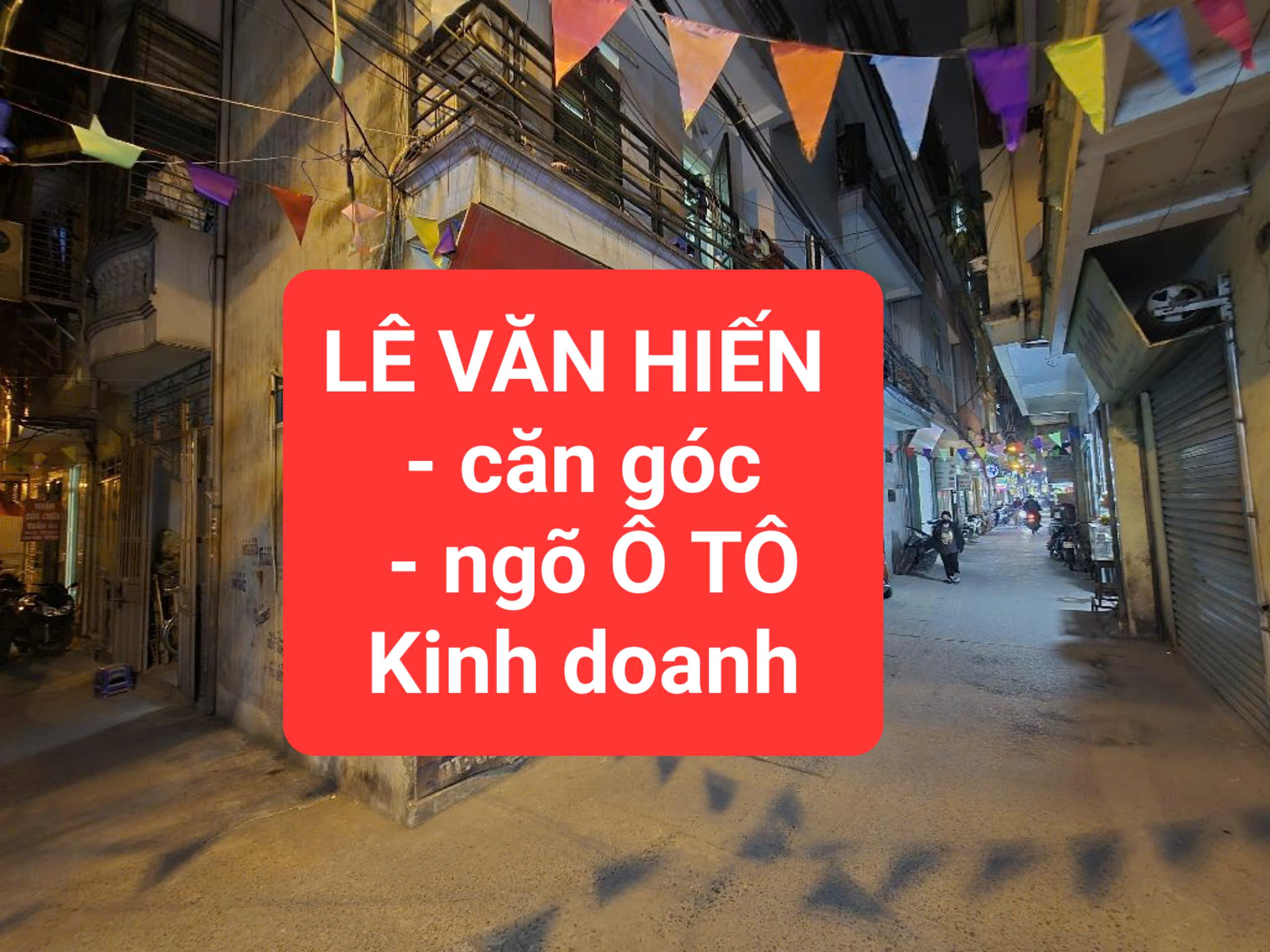 LÊ VĂN HIẾN - căn góc - ngõ Ô TÔ, thông - Kinh doanh - 0859990768 - Ảnh chính