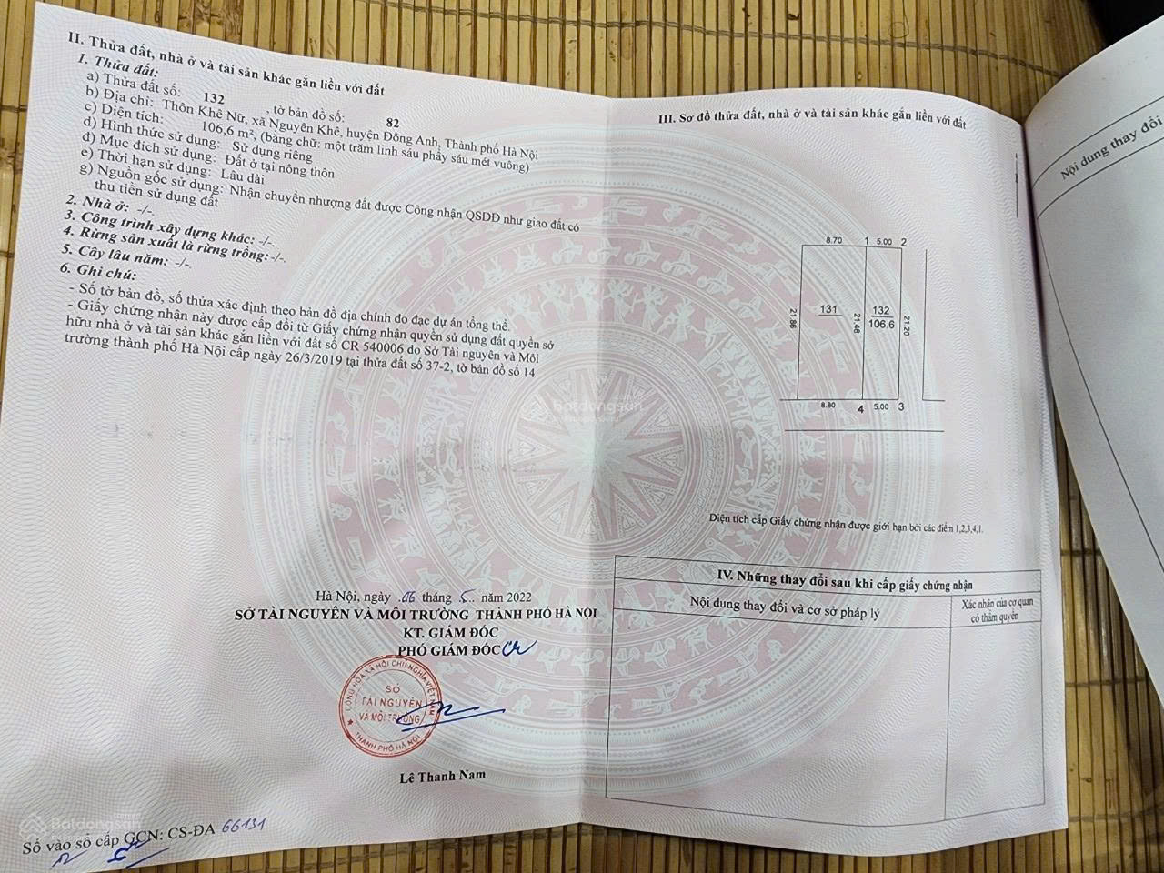 – Bán nhà riêng lô góc 106,6 m² Thôn Khê Nữ, Nguyên Khê, Đông Anh, Hà Nội. - Ảnh 1