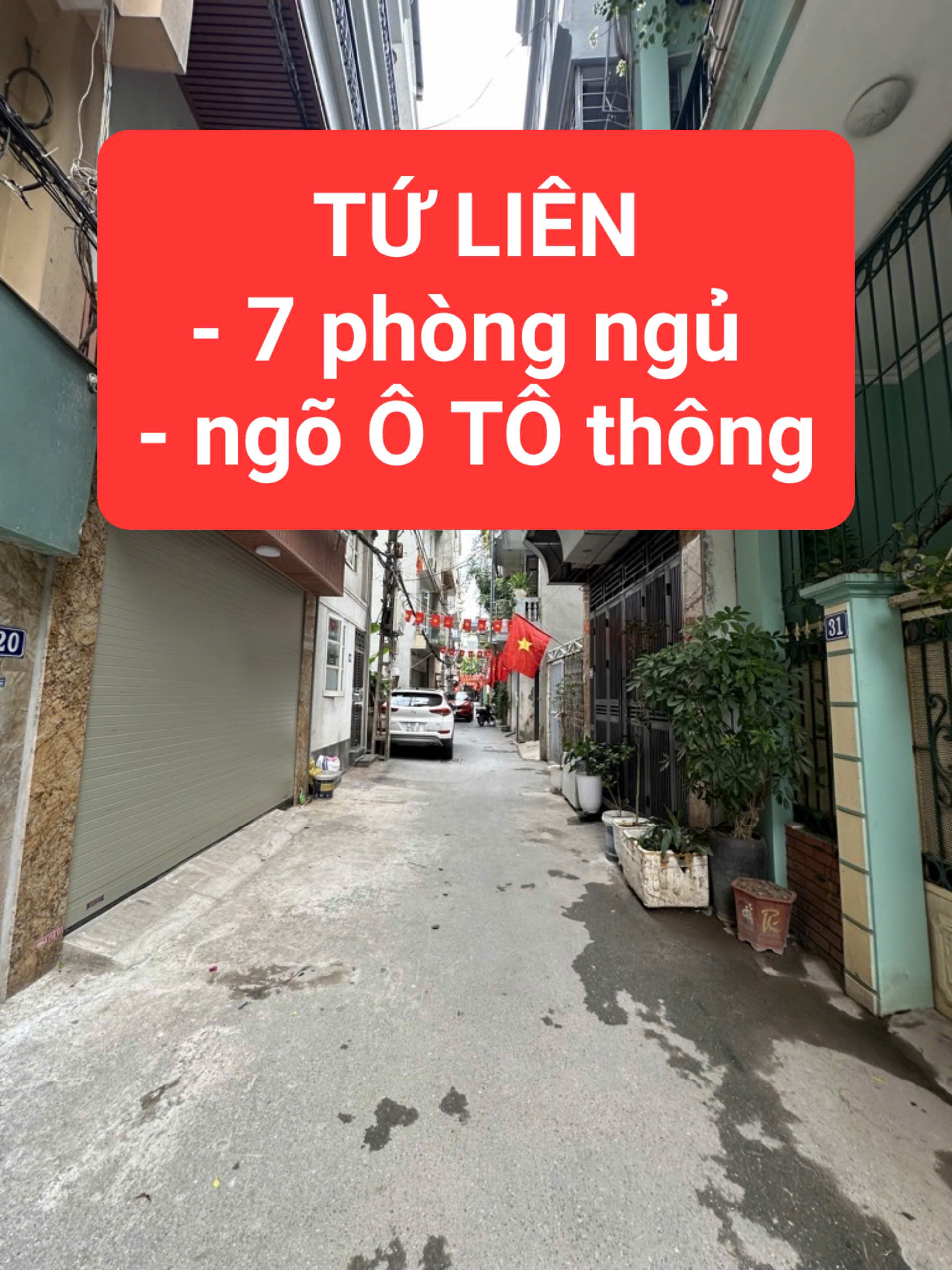 TỨ LIÊN - ngõ Ô TÔ thông bàn cờ - 7 phòng ngủ - vừa ở vừa cho thuê hết ý - 0859990768 - Ảnh chính