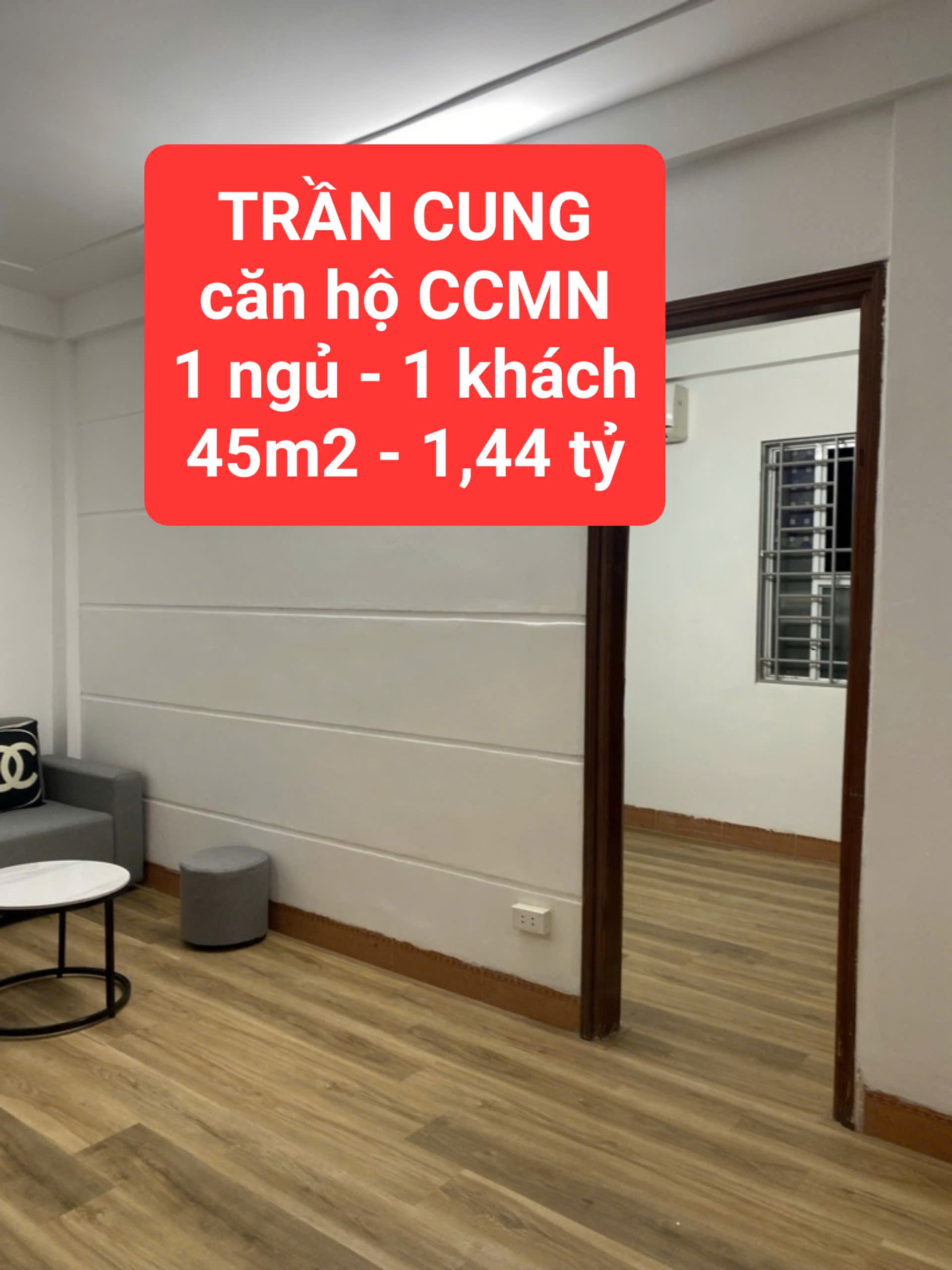 căn hộ CCMN TRẦN CUNG - 1 ngủ 1 khách, bếp - đủ điều hòa, nóng lạnh - 0859990768 - Ảnh chính