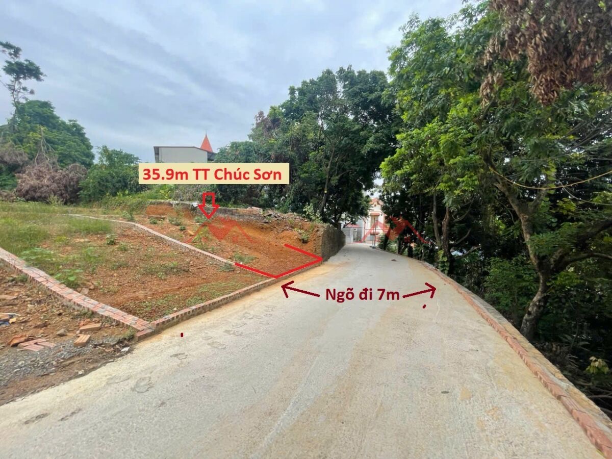 BÁN LÔ ĐẤT TẠI TT CHÚC SƠN GIÁ ĐẦU TƯ CHỈ 2TY7 Ạ D/T:35,9M - Ảnh chính