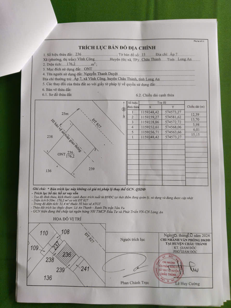 Chính Chủ Cần Bán Lô Đất Có Sẵn Nhà Xưởng Mặt Tiền DT827A Châu Thành Long An - Ảnh 3