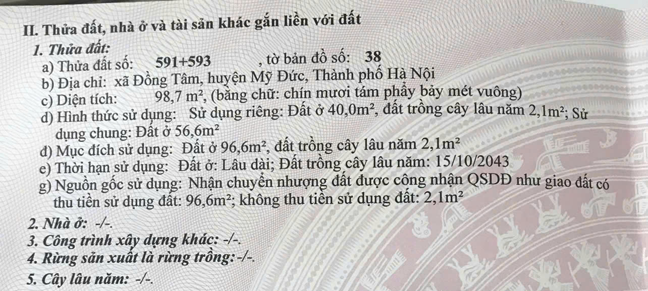 Chính Chủ Cần Bán Lô Đất Vị Trí Đẹp Tại Hà Nội - Ảnh 2