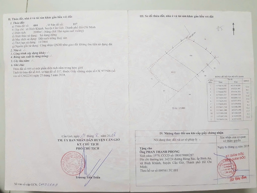 CHÍNH CHỦ CẦN BÁN LÔ ĐẤT ĐÓN ĐẦU CẦU BÌNH KHÁNH-HUYỆN CẦN GIỜ- TPHCM - Ảnh chính