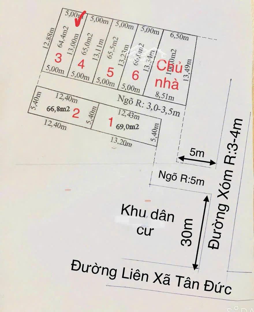 Chính Chủ Bán Lô đất nằm ngay gần trục đường liên xã tại thị trấn Minh Đức, Thủy Nguyên, Hải Phòng. - Ảnh 1