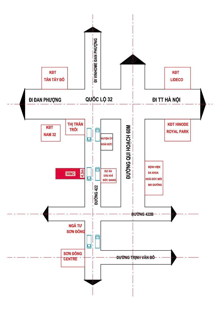 BÁN ĐẤT KINH DOANH 98M2, 13 TỶ, SẮP LÊN QUẬN HOÀI ĐỨC - Ảnh 1