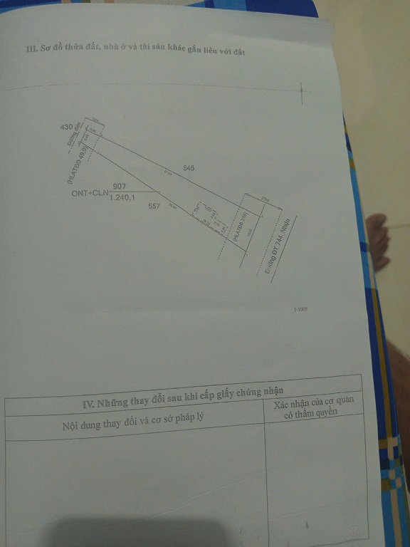 Bán lô đất 1240m2 tại xã Định Thành, huyện Dầu Tiếng - Đối diện quy hoạch sân bay Dầu Tiếng. - Ảnh 4