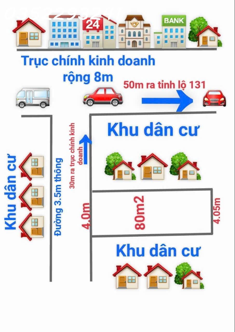 Bán đất tại Mai Đình, Sóc Sơn. Diện tích 80.3m2, mặt tiền 4m, nở hậu 4.05m.Lh 0352 293 241 - Ảnh 2