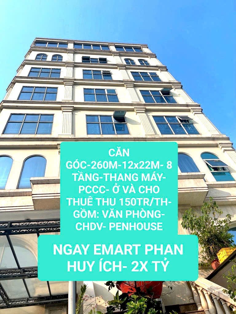 Tòa tổ hợpVP, Chdv, penhouse, ngay emart, thu 2 tỷ/n, 270m,2x tỷ - Ảnh chính