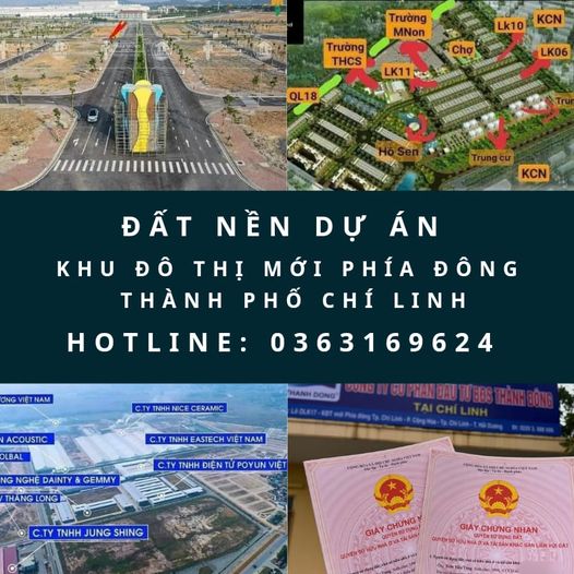 LÔ GÓC & ÁP GÓC MẶT ĐƯỜNG ĐÔI 36 MÉT - KĐT THÀNH ĐÔNG CHÍ LINH LH : 0363169624 - Ảnh 1