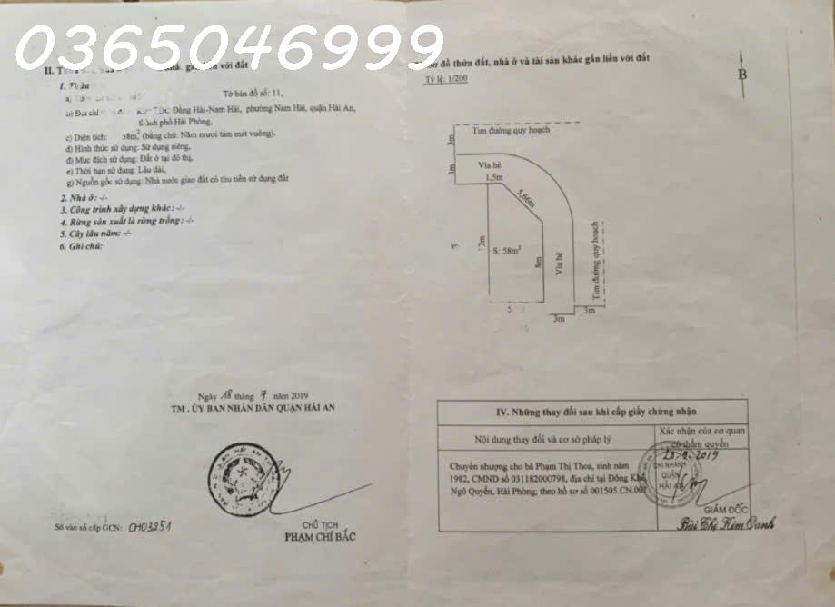 Bán 58m lô góc TĐC Đằng Hải- Nam Hải, Hải An - Ảnh 2