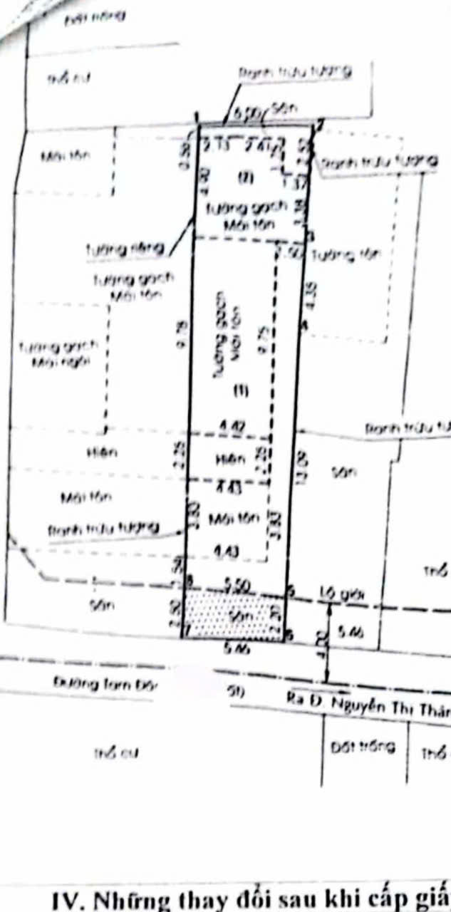 BÁN NHÀ ĐƯỜNG XE TẢI NGUYỄN THỊ THẢNH-HÓC MÔN, 145M2, NGANG 5.5M, CHỈ 4 TỶ 300 - Ảnh 2