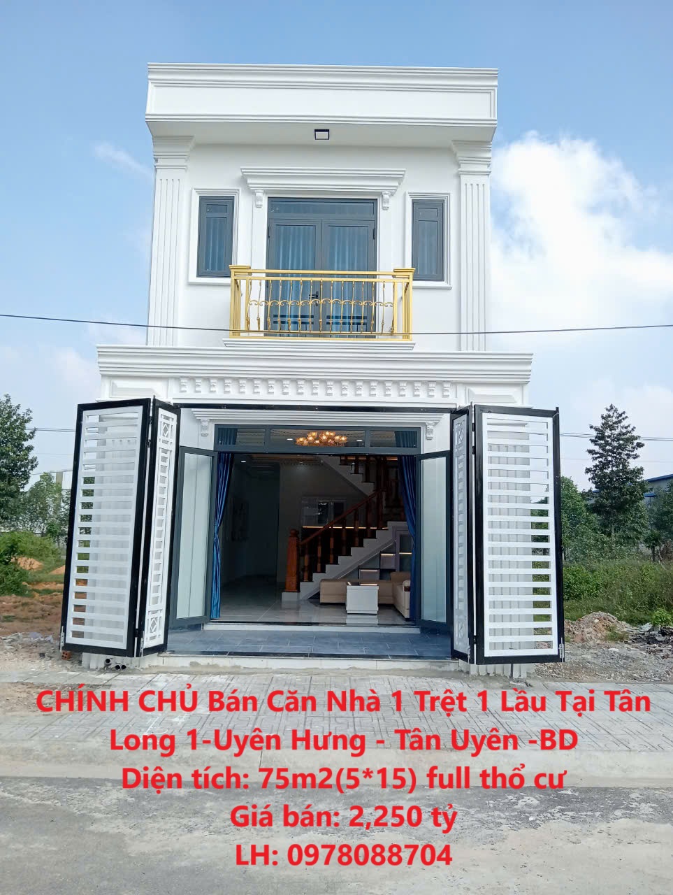 CHÍNH CHỦ Bán Căn Nhà 1 Trệt 1 Lầu Tại Tân Long 1-Uyên Hưng - Tân Uyên -BD - Ảnh chính