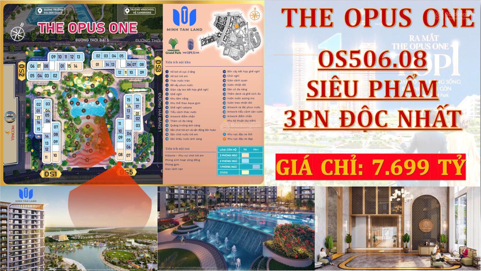 Thông tin 30 căn hộ 3PN tại The Opus One, VinHomes, Quận 9 - Ảnh 4