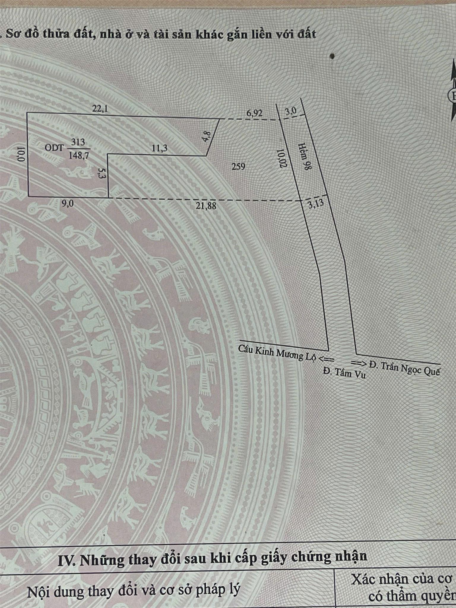 Cần Bán Nhanh Lô Đất Tại Hẻm 98 Tầm Vu ( Gần Cầu Trần Hoàng Na), Phường Hưng Lợi, Ninh Kiều, Cần Thơ - Ảnh chính