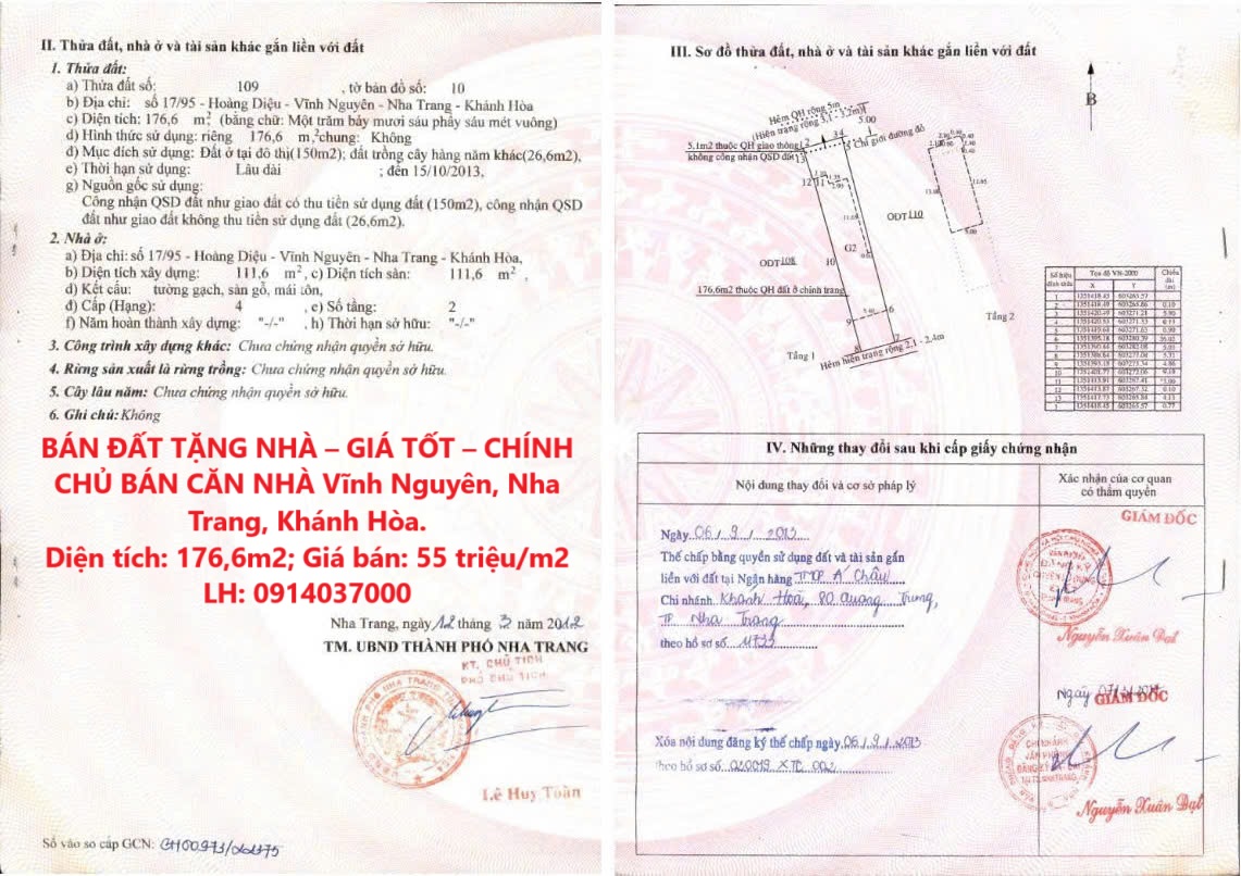 BÁN ĐẤT TẶNG NHÀ – GIÁ TỐT – CHÍNH CHỦ BÁN CĂN NHÀ Vĩnh Nguyên, Nha Trang, Khánh Hòa. - Ảnh chính