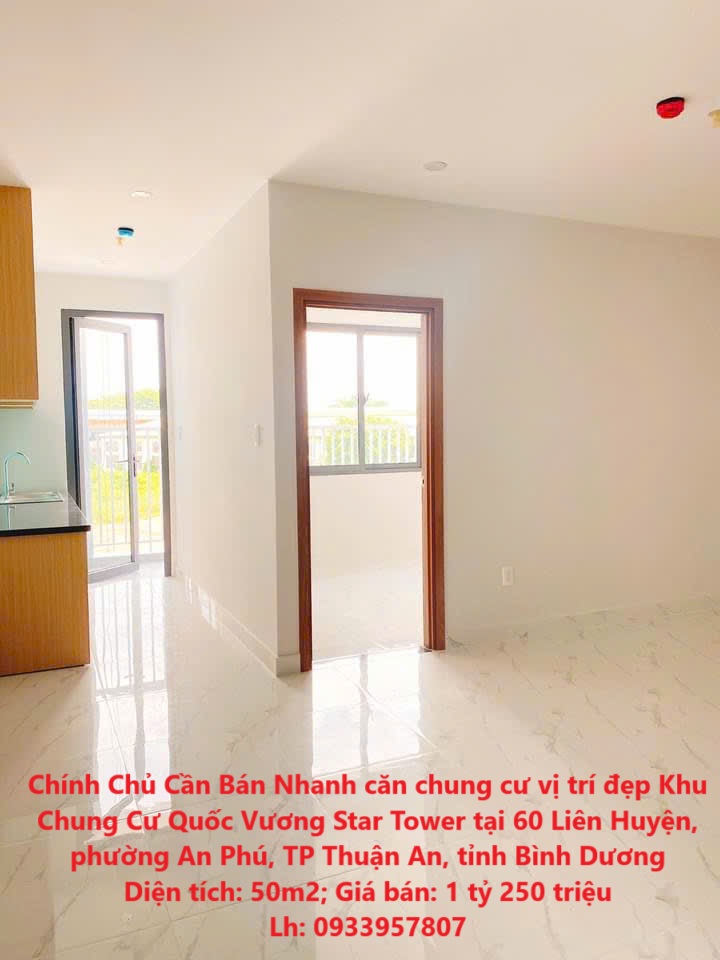 Chính Chủ Cần Bán Nhanh căn chung cư vị trí đẹp Khu Chung Cư Quốc Vương Star Tower tại TP Thuận An - Ảnh chính